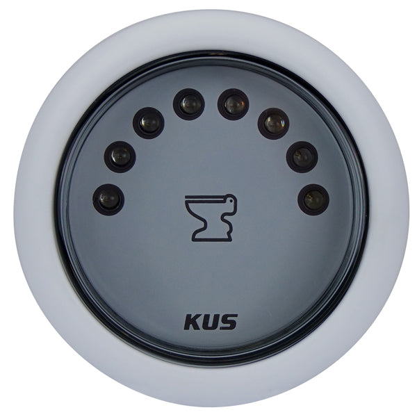 KUS Holding Tank Gauge - White, LED-KUS Gauges-Cassell Marine