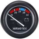 KUS Volt Meter Gauge - 8-32V, Black-KUS Gauges-Cassell Marine