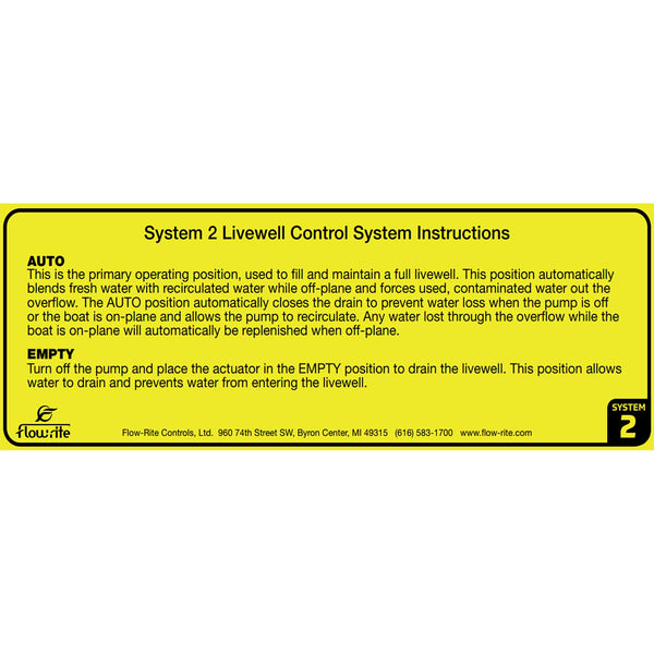 LABEL SYSTEM 2 OPERATION FLOWRITE
