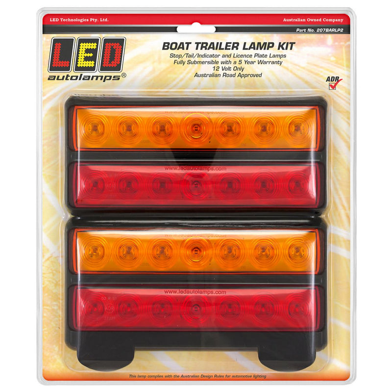 LED Autolamps - Boat trailer Stop/Tail/Indicator Light LED 207BARLP2-Cassell Marine-Cassell Marine