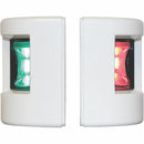 LED Port & Starboard Navigation Lights - White Vertical Mount - 12V