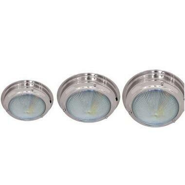 LED Stainless Steel Dome Lights-RWB-Cassell Marine