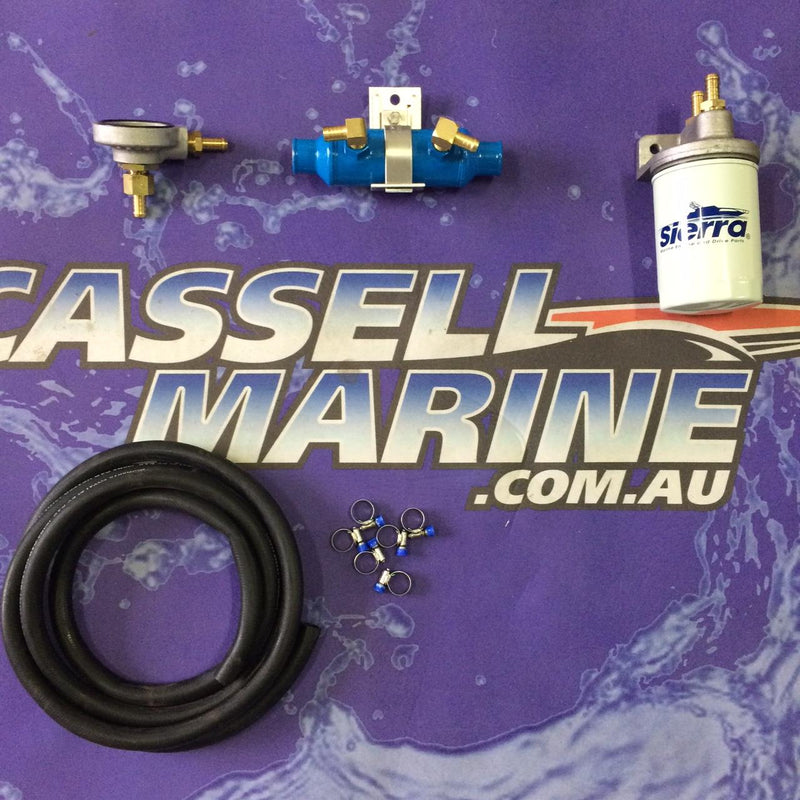 LS Oil Filter Relocation Kit With Oil Cooler LS1 LS2-Cassell Marine-Cassell Marine
