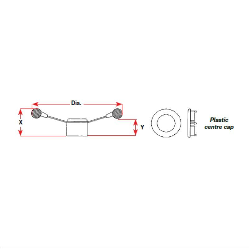 Luisi Steering Wheel - Marine Navy Three Spoke Aluminium