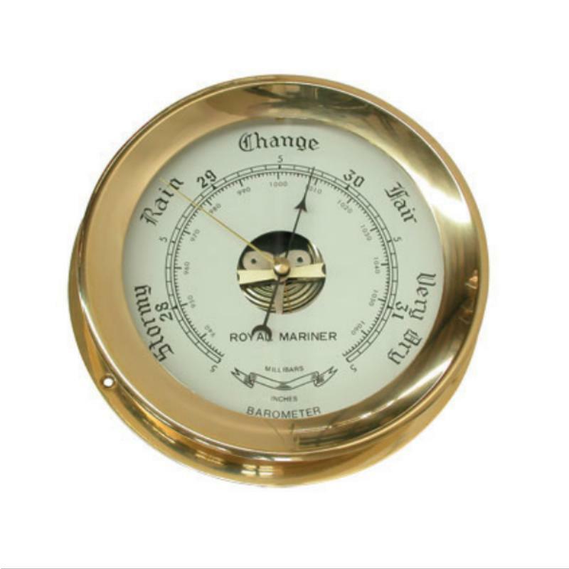 Marine Town Brass Barometer - Brass