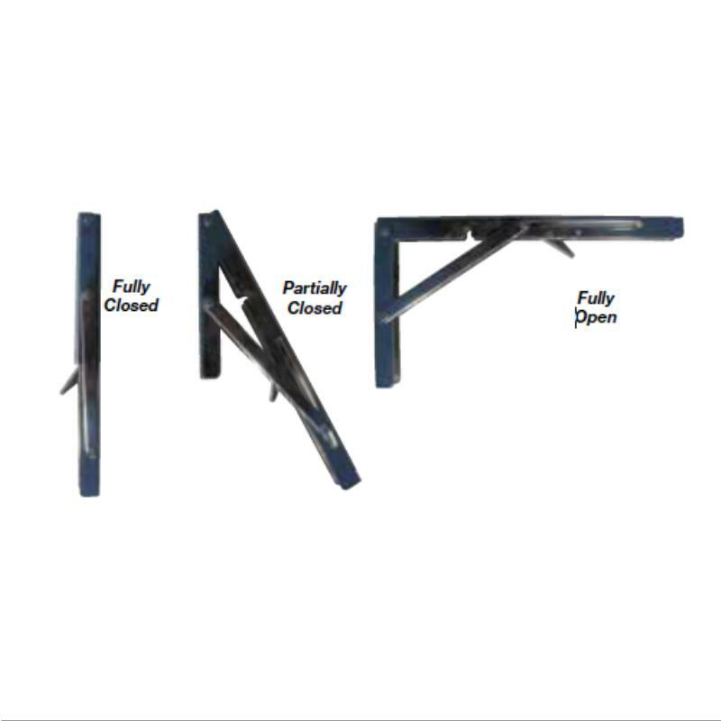 Marine Town Folding Support Bracket - Stainless Steel - 300mm