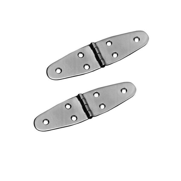 Marine Town Rounded Hinges - 316 Stainless Steel - 144mm (Pair)-BLA-Cassell Marine