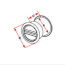 Marine Town Splash Well Drain Scupper - 316 Stainless Steel