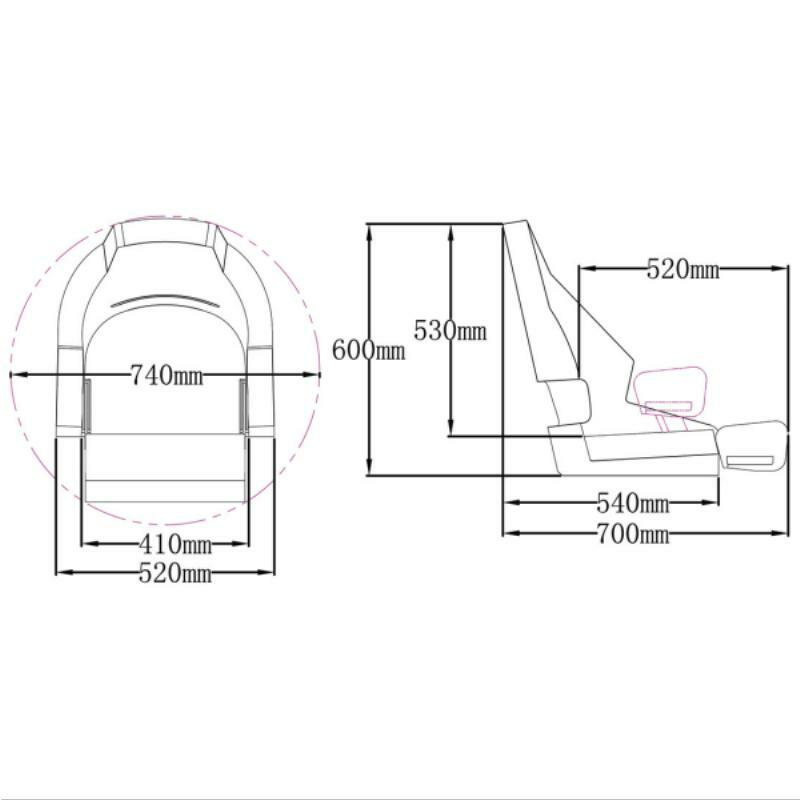 Mariner Deluxe Flip-Up Helm Seats