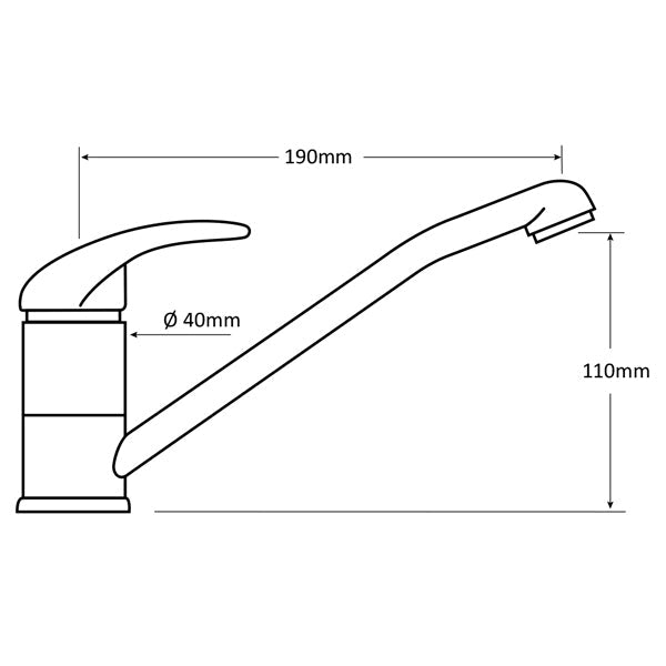 Mixer - Long Faucet - Flick