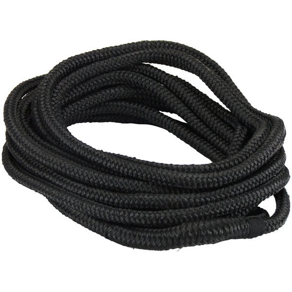 Mooring Lines - Braided Black UV-Stable Polyester