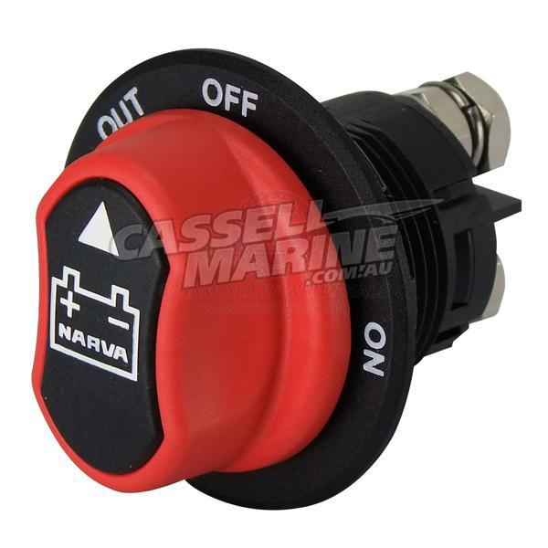 Narva BATTERY SWITCH ISOLATOR - 2 POS MINI-SAW-Cassell Marine