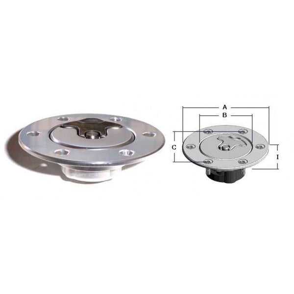 Newton Aero300L Locking Aero Deck Fuel Filler Cap suit Boat - Car - Truck-CASSELL-Cassell Marine