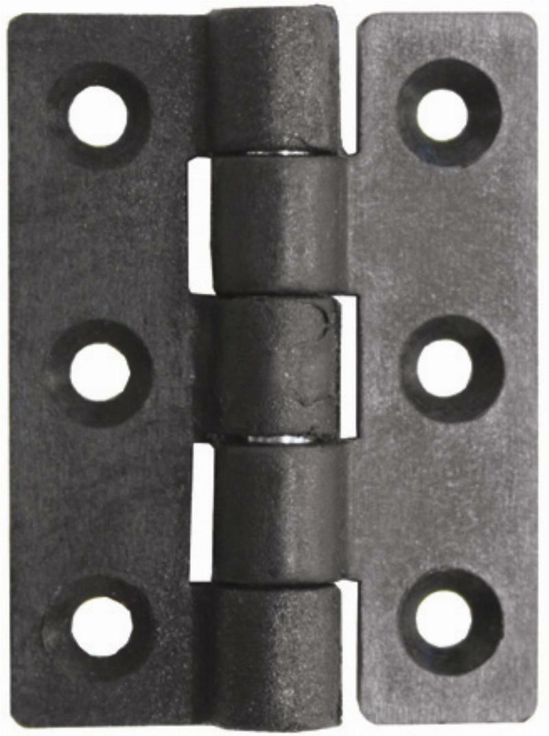 Nylon Butt Hinges - Black (Pair)