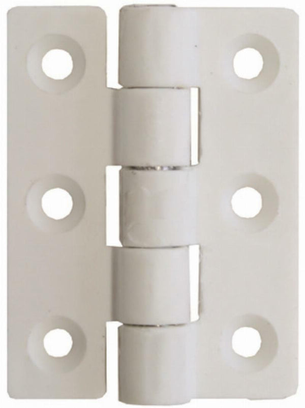 Nylon Butt Hinges - White (Pair)