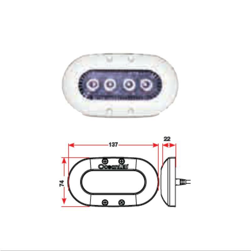 OceanLED Underwater Light X-Series, 1450 Lumens