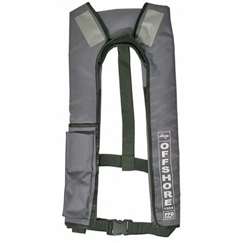 Offshore 150 - Manual Inflatable Lifejacket - Grey