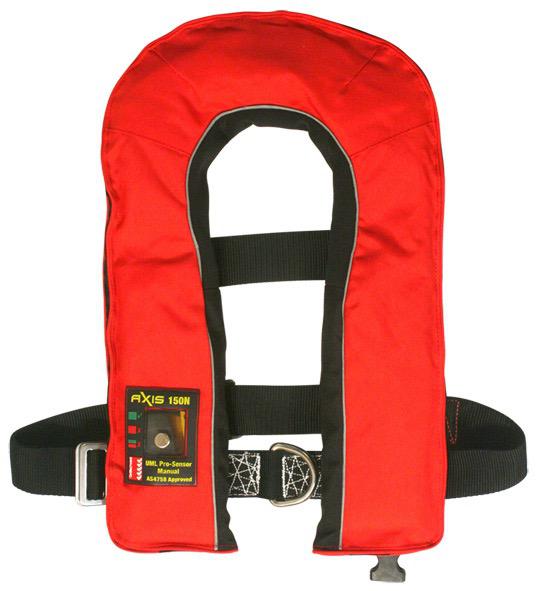 Offshore Pro 150 Mk2 - Manual Inflatable Lifejacket with Harness - Red