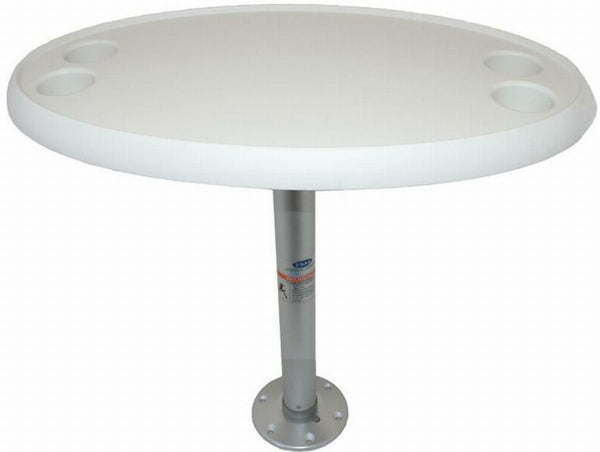 Oval Table & Pedestal Set