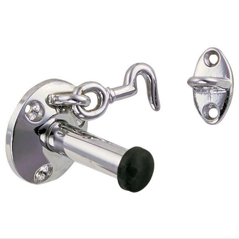 Perko Door Stop and Catch - Chrome Plated-Marine Town-Cassell Marine