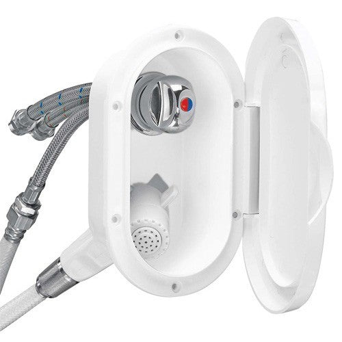 Plastimo Shower Mixer Set Twin White 8282-Cassell Marine-Cassell Marine