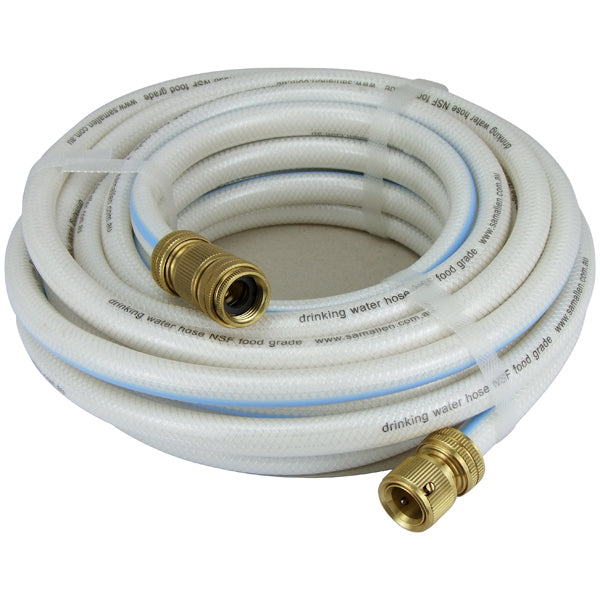 Polyethylene Drinking Water Hose With 2 Brass Quick Connect Fittings