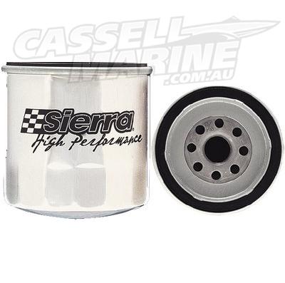 Premium Oil Filter CHROME Sierra 18-7824C Chev Mercruiser PCM-BLA-Cassell Marine