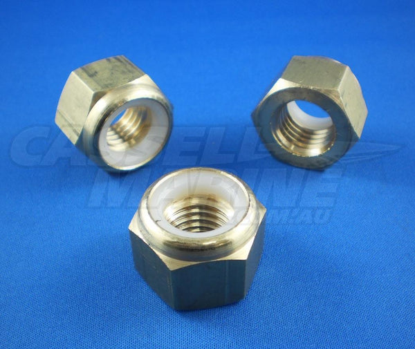 Prop Nut - Propeller Nut Brass Nylon Insert-Cassell Marine-Cassell Marine