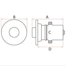 Push Button Tap and Timer - White Housing