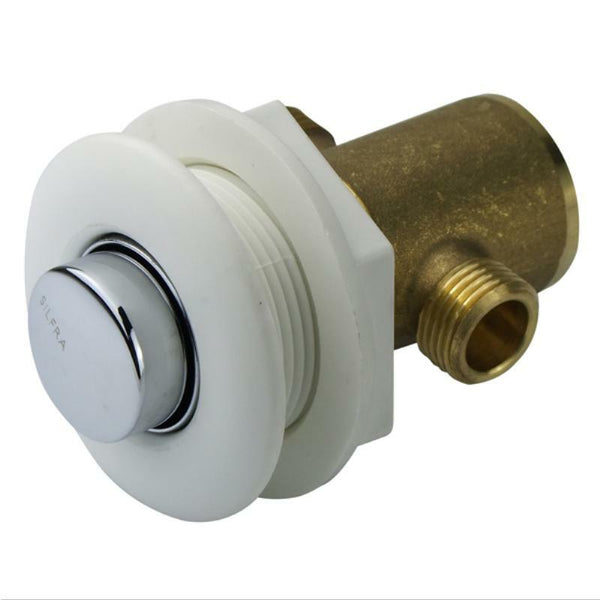 Push Button Tap and Timer - White Housing