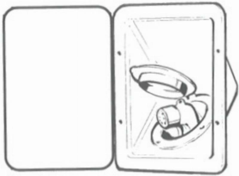 Recessed Box With Door - White