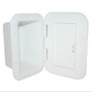 Recessed Boxes with Hinged Door - White Open