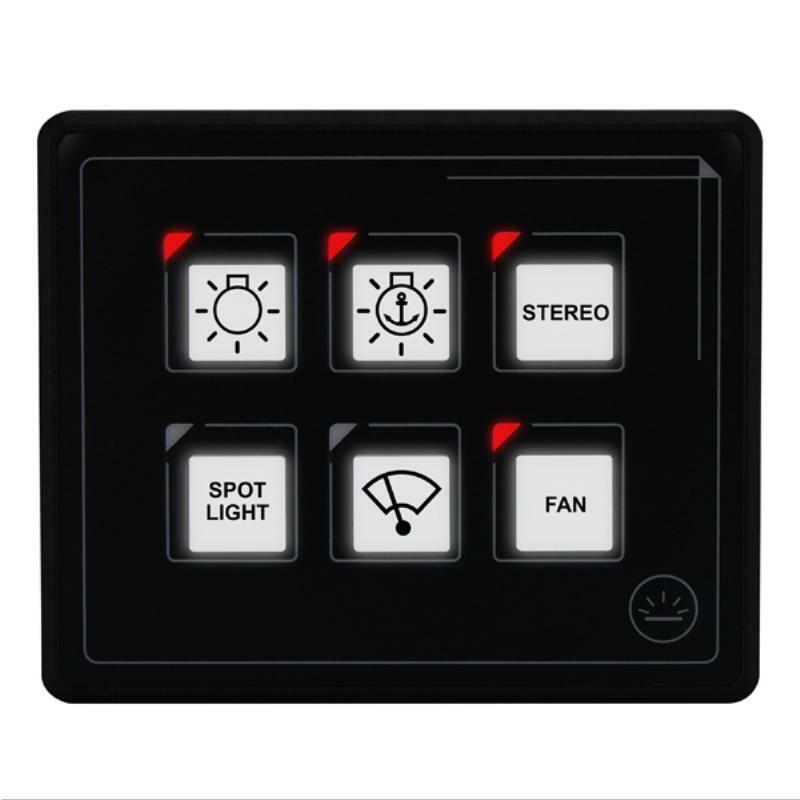 RELAXN Digital Membrane Touch Control Panel - 6 Switch