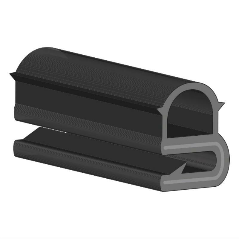 RELAXN EPDM Edge Trim & Seal Single Retainer