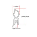 Relaxn EPDM Edge Trim Seal with Alloy Insert