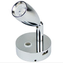 Relaxn LED Bullet Reading Light with USB Outlet Chrome-Relaxn-Cassell Marine