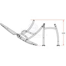 RELAXN T-TOP UNIVERSAL FOLDING T-TOP Black or Clear Anodised