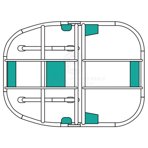 RELAXN T-TOP UNIVERSAL FOLDING T-TOP Black or Clear Anodised