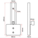 RELAXN Transducer Adjustable Bracket - Straight
