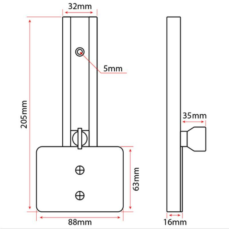 RELAXN Transducer Adjustable Bracket - Straight