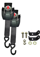 RETRACTABLE BOAT TRAILER TIE DOWNS Stainless Steel - Ratchet Strap.