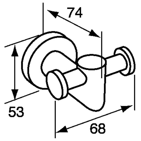 Robe Hook - Stainless Steel - 30356