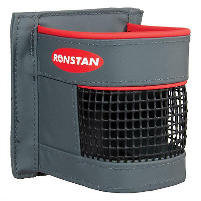 Ronstan Drink Holder - Grey PVC/Mesh, Single-Ronstan-Cassell Marine