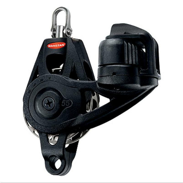 Ronstan Ratchet Orbit Block, Series 55 - Single, Becket, Cleat, Swivel-Ronstan-Cassell Marine