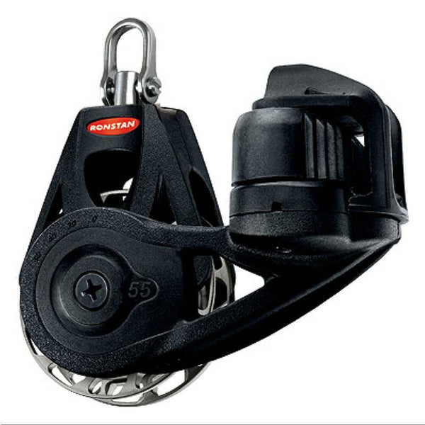 Ronstan Ratchet Orbit Block, Series 55 - Single, Cleat, Swivel, Auto-Ronstan-Cassell Marine