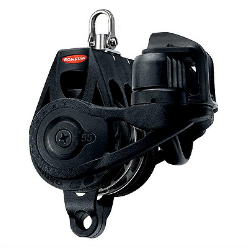 Ronstan Ratchet Orbit Block, Series 55 - Triple, Becket, Cleat, Swivel-Ronstan-Cassell Marine