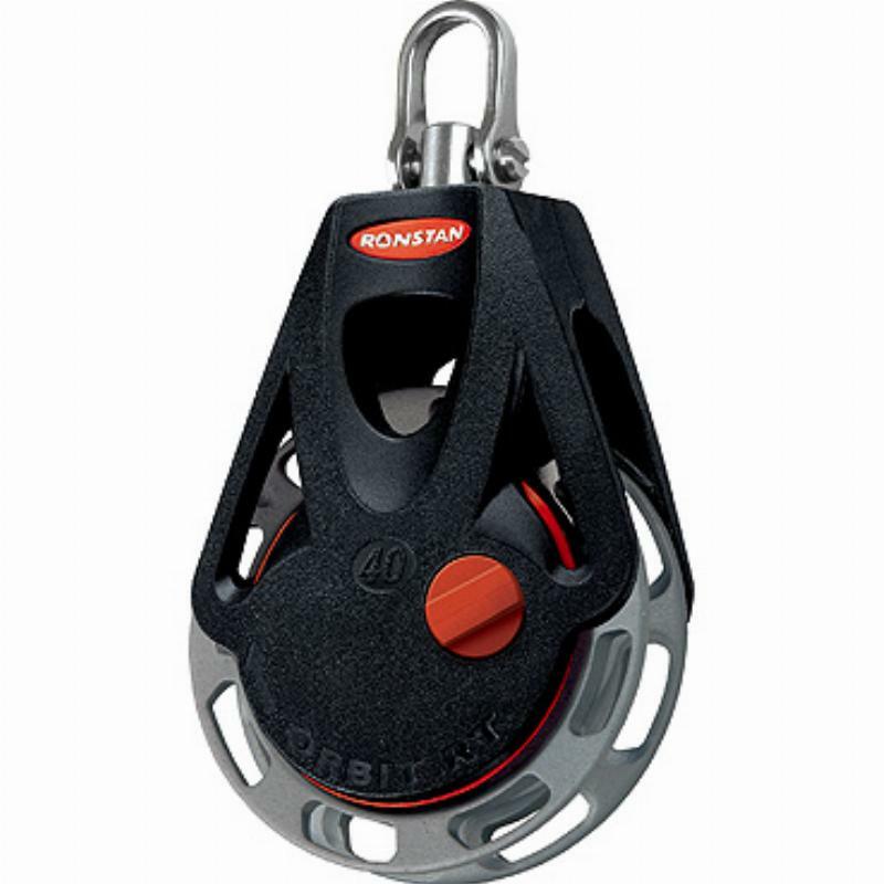 Ronstan Ratchet Orbit Blocks, Series 40 - Single, Manual, Swivel Shackle Head-Ronstan-Cassell Marine