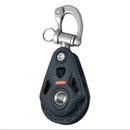 Ronstan Series 60 Core Block - Single, Trunnion Snap Shackle head-Ronstan-Cassell Marine