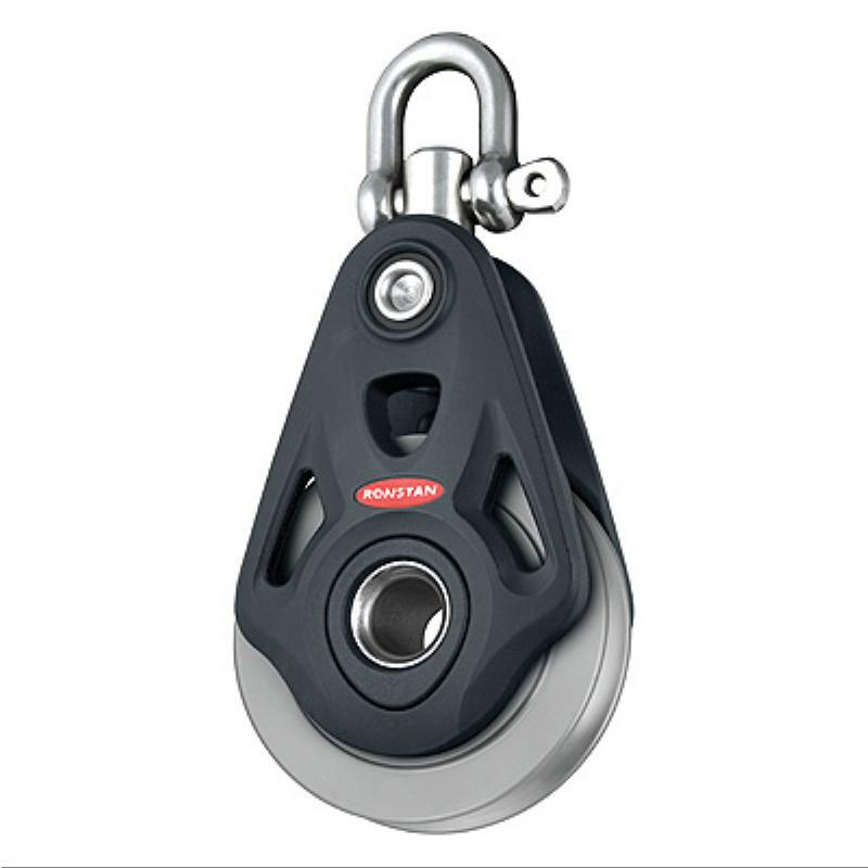 Ronstan Series 75 Core Block - Single, Aluminium Rope/Wire Sheave-Ronstan-Cassell Marine