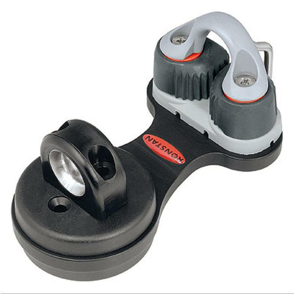 Ronstan Swivelling Dead Eye & Cleat Unit, Adjustable Rotation Stops - Medium C-Cleat & Fairlead-Ronstan-Cassell Marine